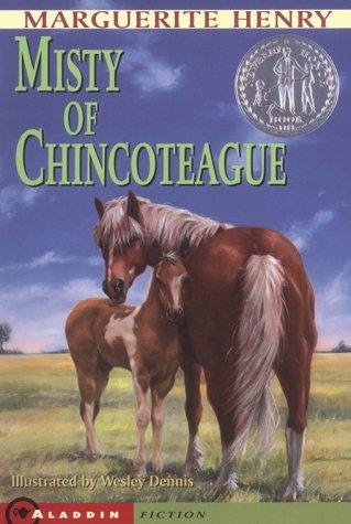 Marguerite Henry: Misty of Chincoteague (1991, Aladdin Books, Collier Macmillan Canada, Maxwell Macmillan International Pub. Group)